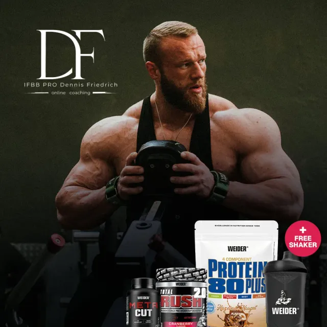 Weider Dennis Prep Bundle pack Total Rush + Protein 80
