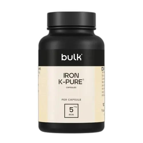 BULK Bisglycinate ferreux capsules 20 mg 90 végétariennes