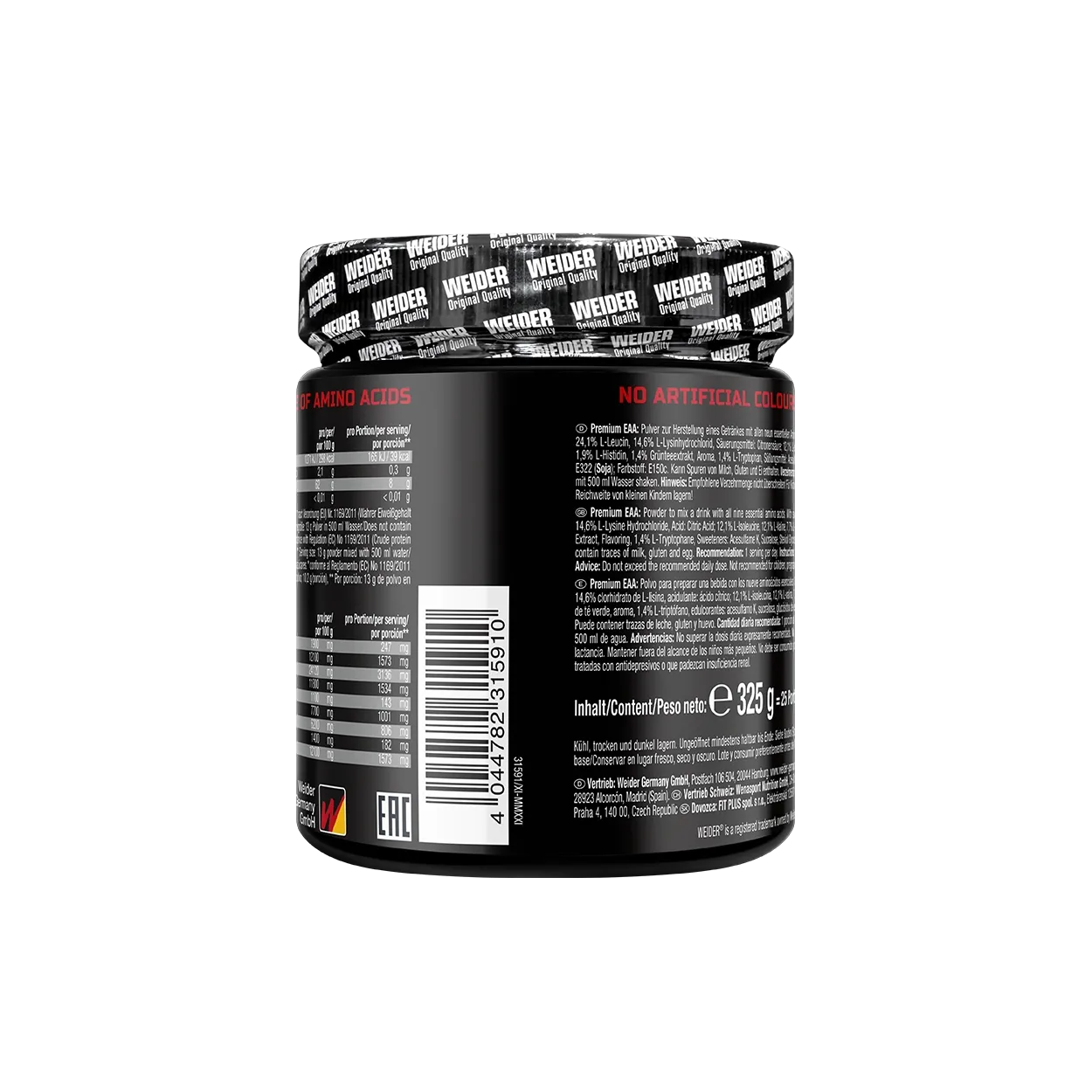 Weider Premium EAA poudre 325 g Peach Ice Tea vegan