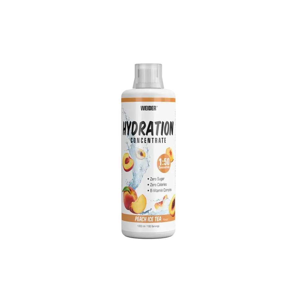 Weider Hydration Concentrate concentré boisson pêche-thé glacé 1 L sans sucre