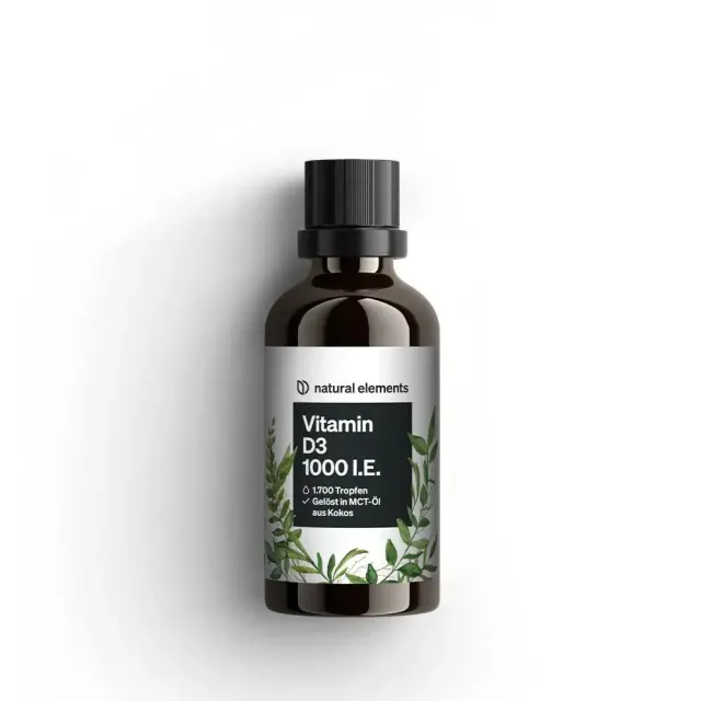 Natural Elements Vitamin D3 1000 I.E. gouttes 50 ml liquide