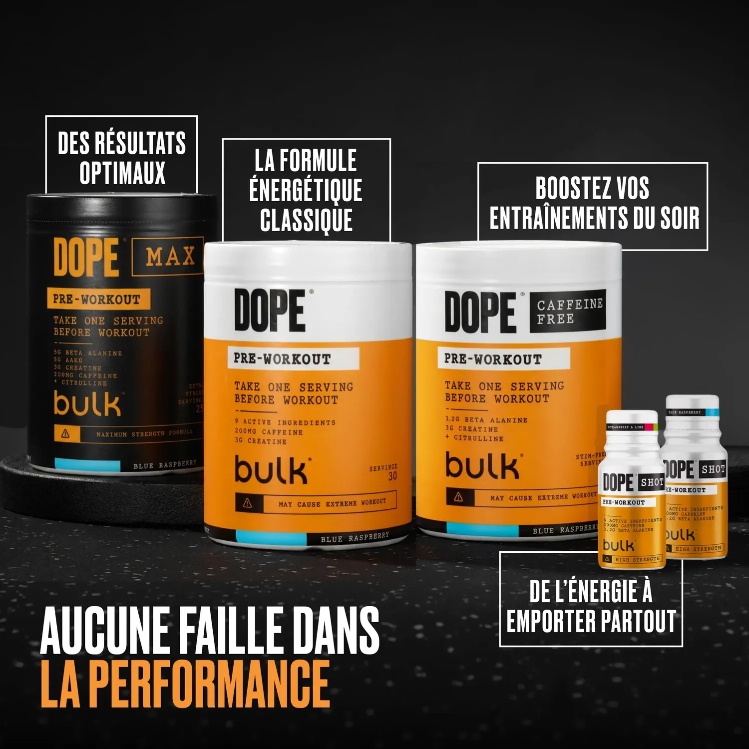 BULK Dope BCAA+ poudre intra-entraînement 360 g fraise citron vert