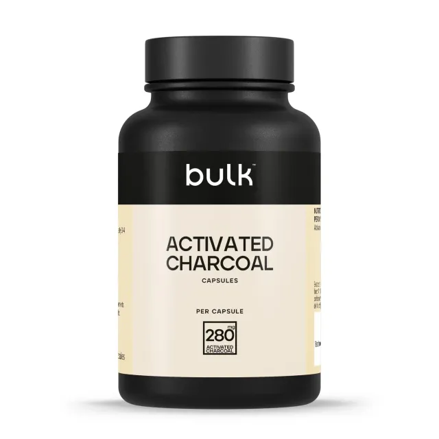 BULK Capsules de charbon actif 280 mg 60 gélules