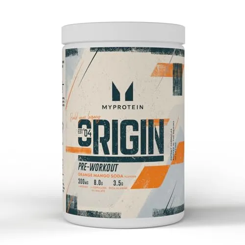 Myprotein Origin Pre-Workout Power pré-entraînement orange mangue 600 g