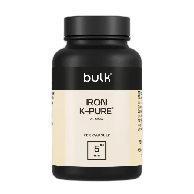 BULK Bisglycinate ferreux capsules 20 mg 90 végétariennes