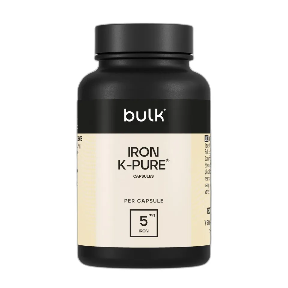 BULK Bisglycinate ferreux capsules 20 mg 90 végétariennes