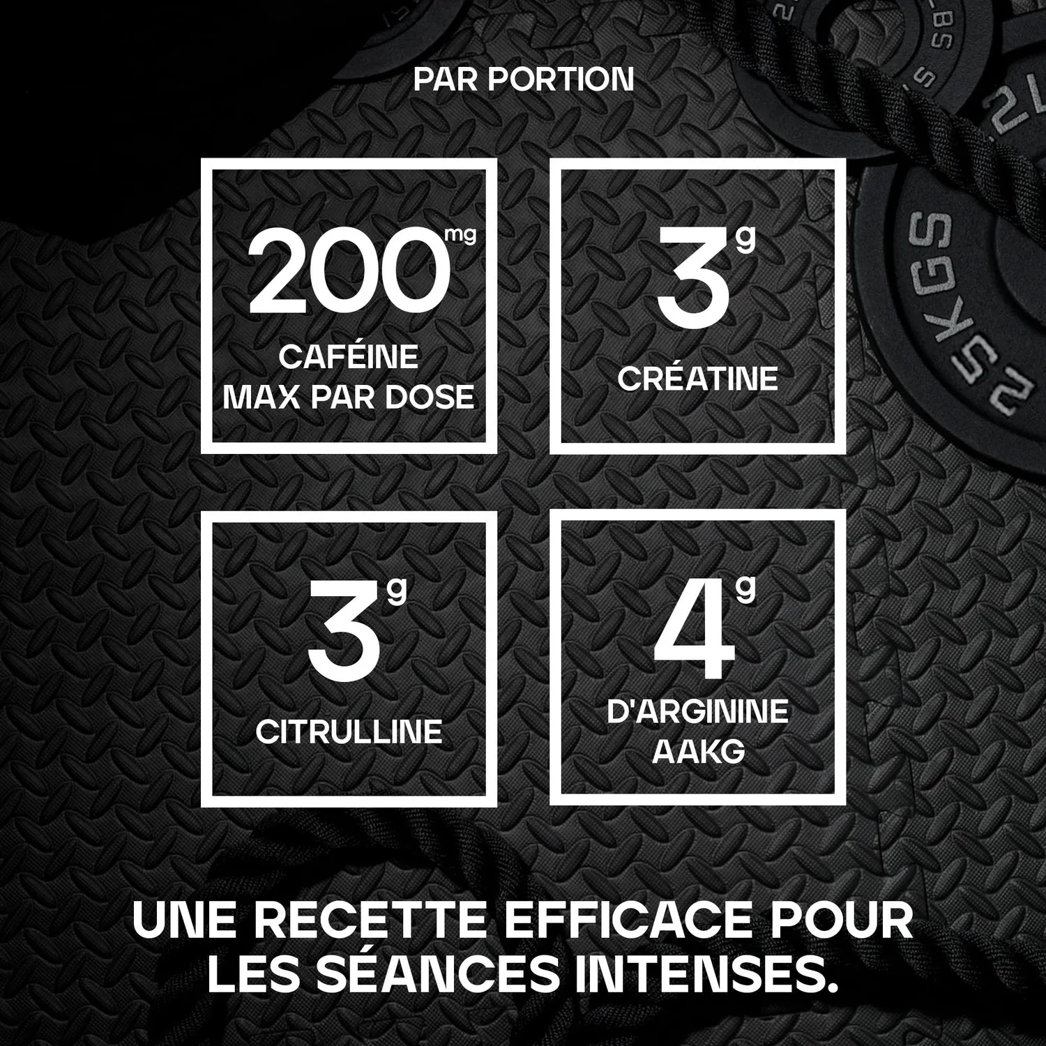 BULK Dope Pré-Workout poudre Framboise Bleu caféine créatine
