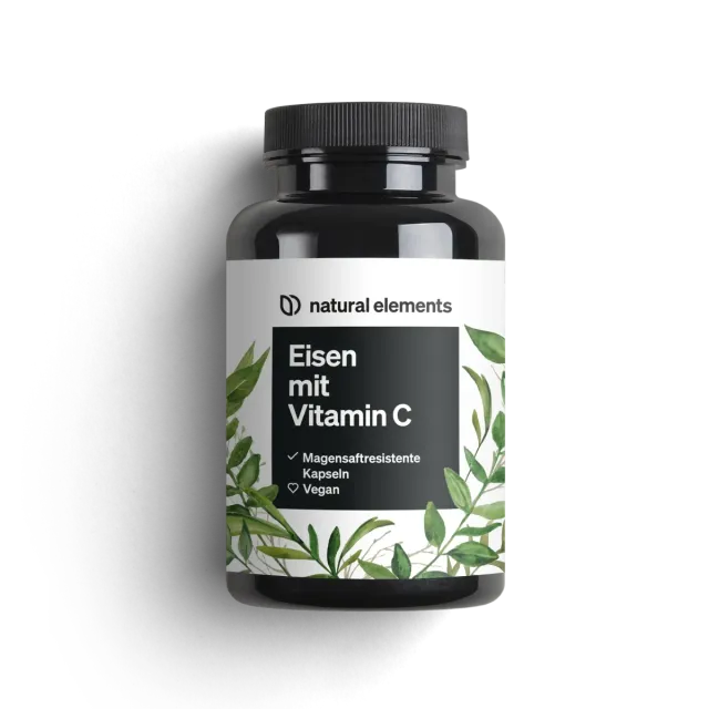 Natural Elements Fer avec vitamine C gélules 180 capsules bisglycinate