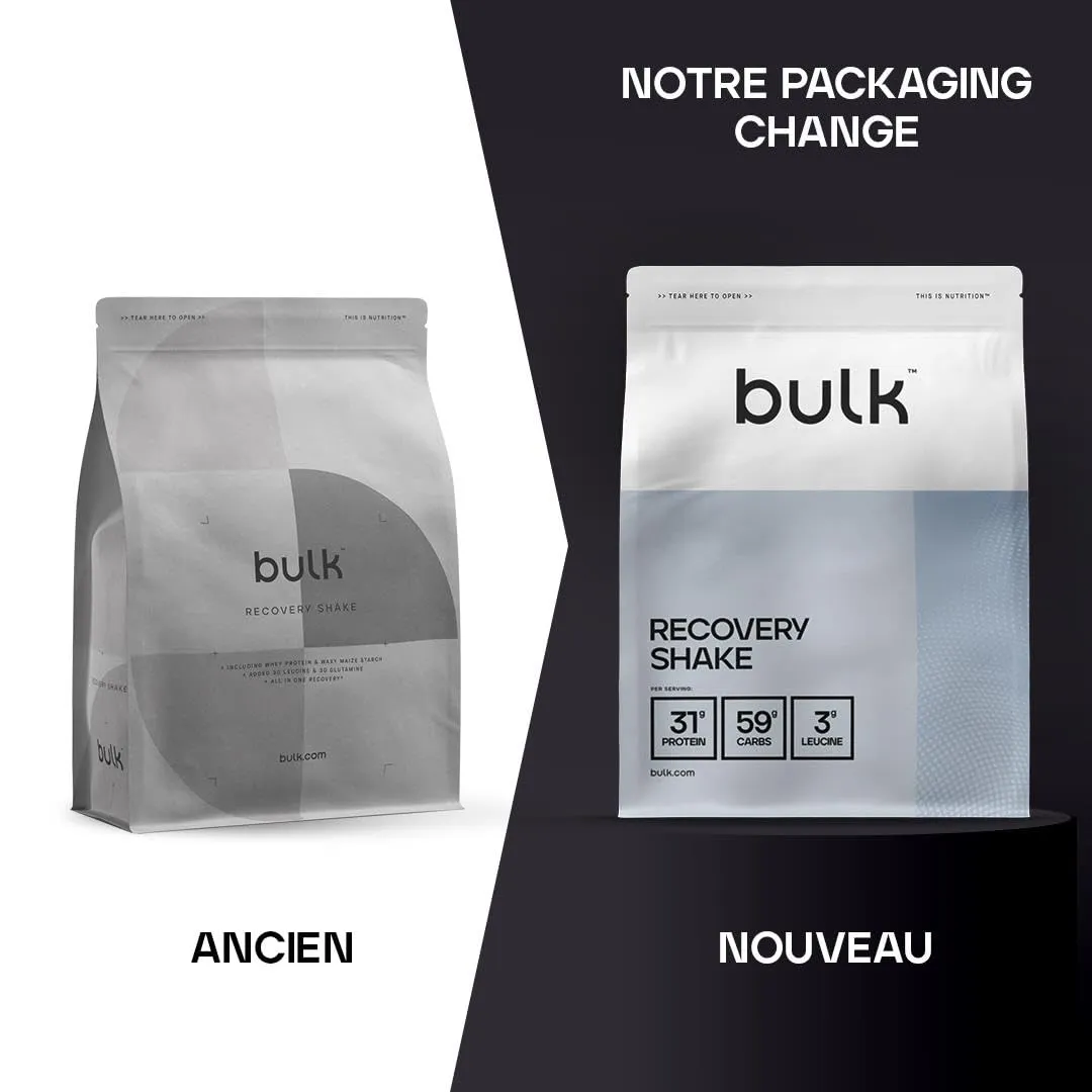 BULK Recovery Shake shake protéiné baies mélangées 2,5 kg leucine