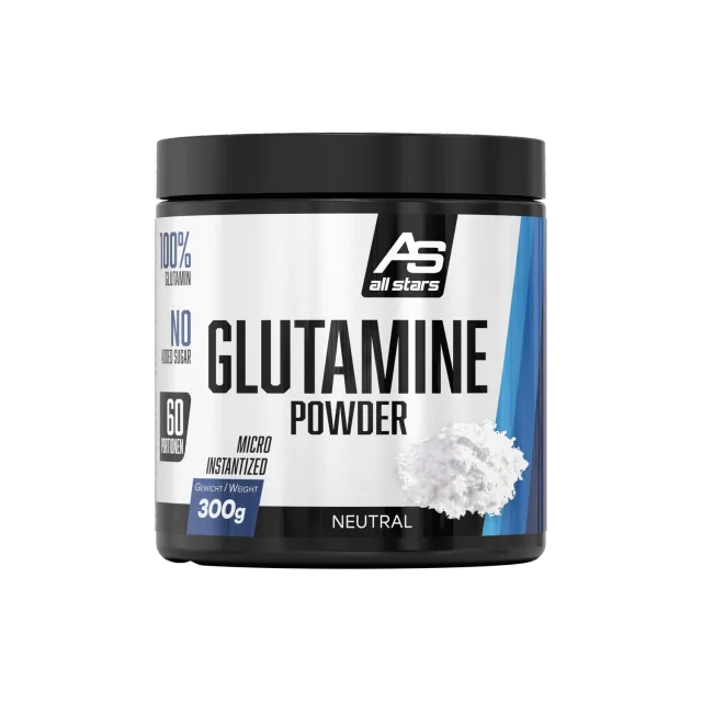 AllStars Glutamin Powder poudre de L-glutamine neutre 60 portions
