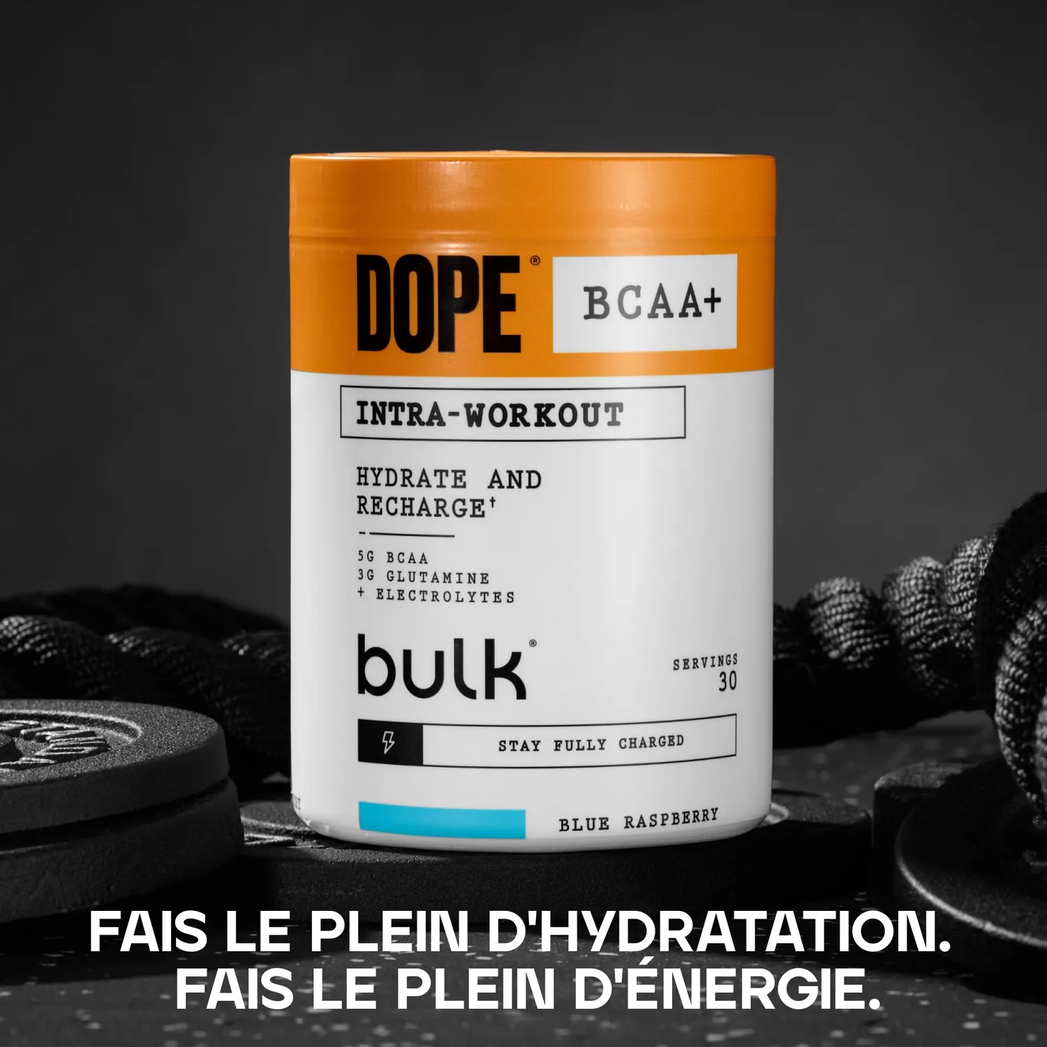 BULK Dope BCAA+ poudre intra-entraînement 360 g fraise citron vert