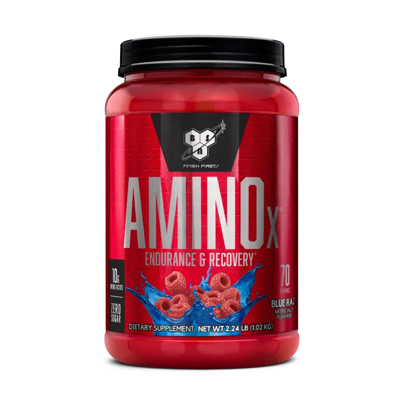BSN AMINOx BCAA framboise bleue 30 doses sans stimulant