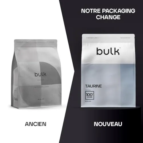 BULK Taurine pure en poudre 500 g acide aminé