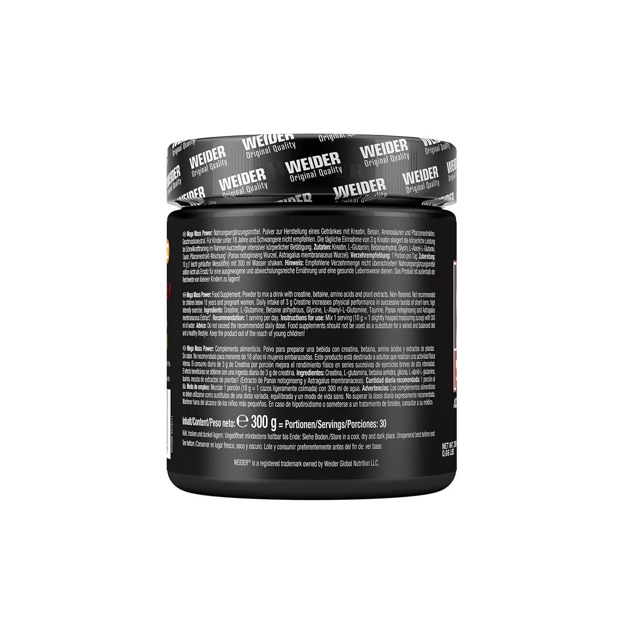 Weider Mega Mass Power poudre de créatine neutre