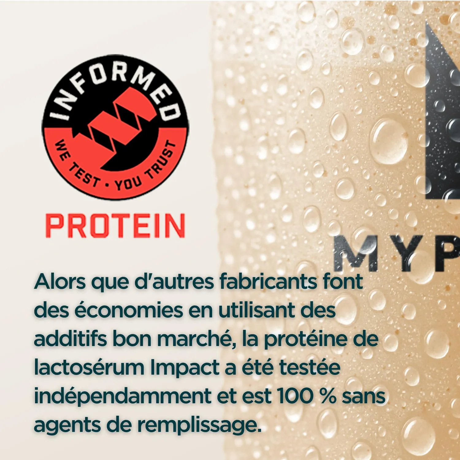 Myprotein Impact Whey Protein protéine whey Vanille 30 portions, 23 g protéines