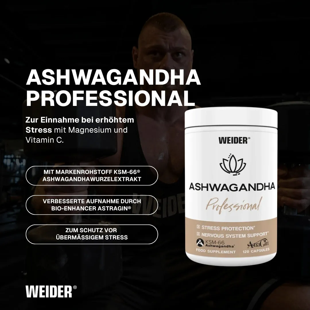 Weider Ashwagandha Professional gélules 120 KSM-66 végétales