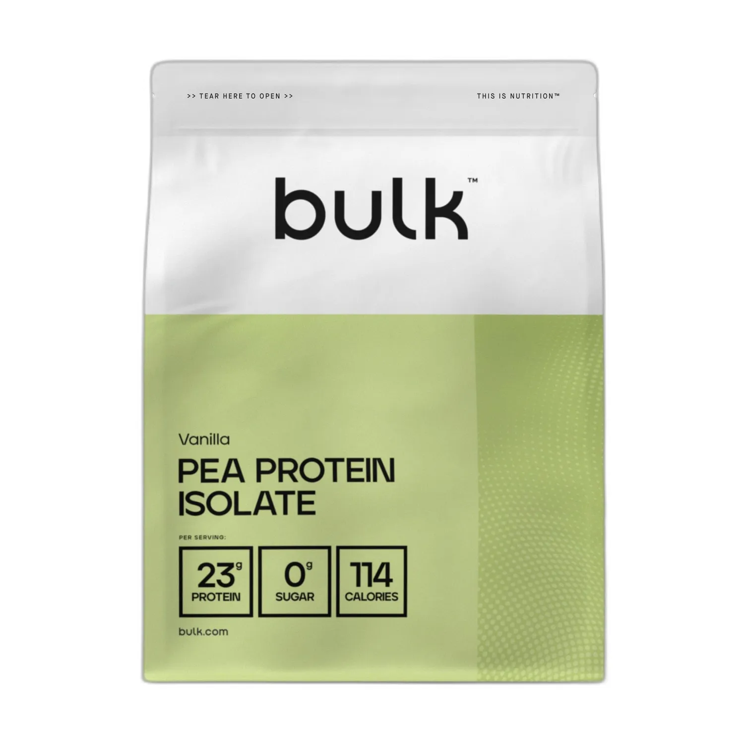 BULK Isolat de protéine de pois en poudre nature 1 kg vegan
