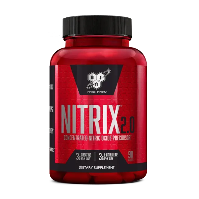 BSN Nitrix 2.0 pré-workout 90 gélules citrulline créatine