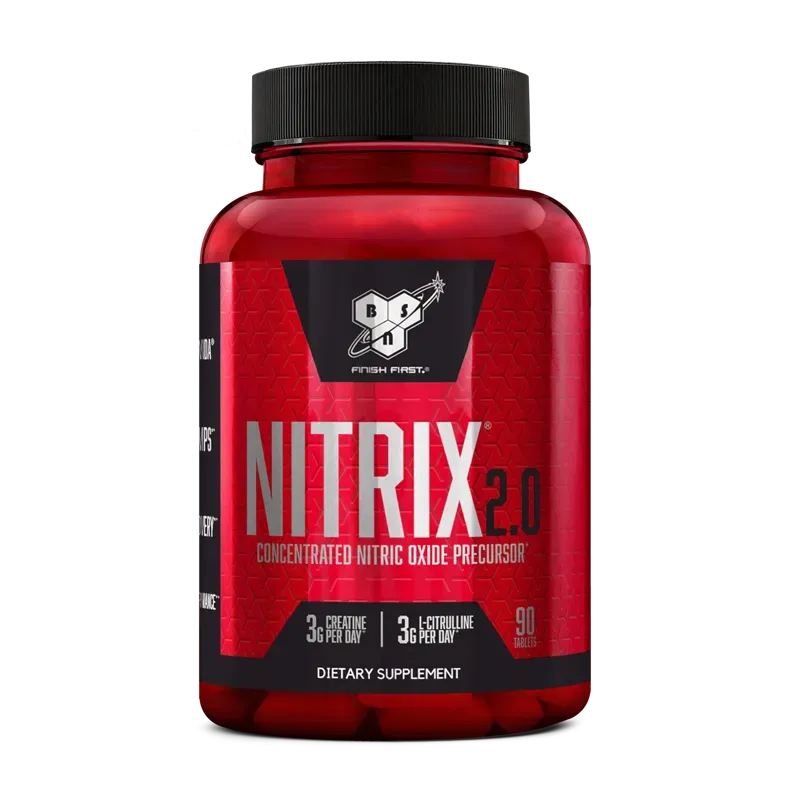 BSN Nitrix 2.0 pré-workout 90 gélules citrulline créatine