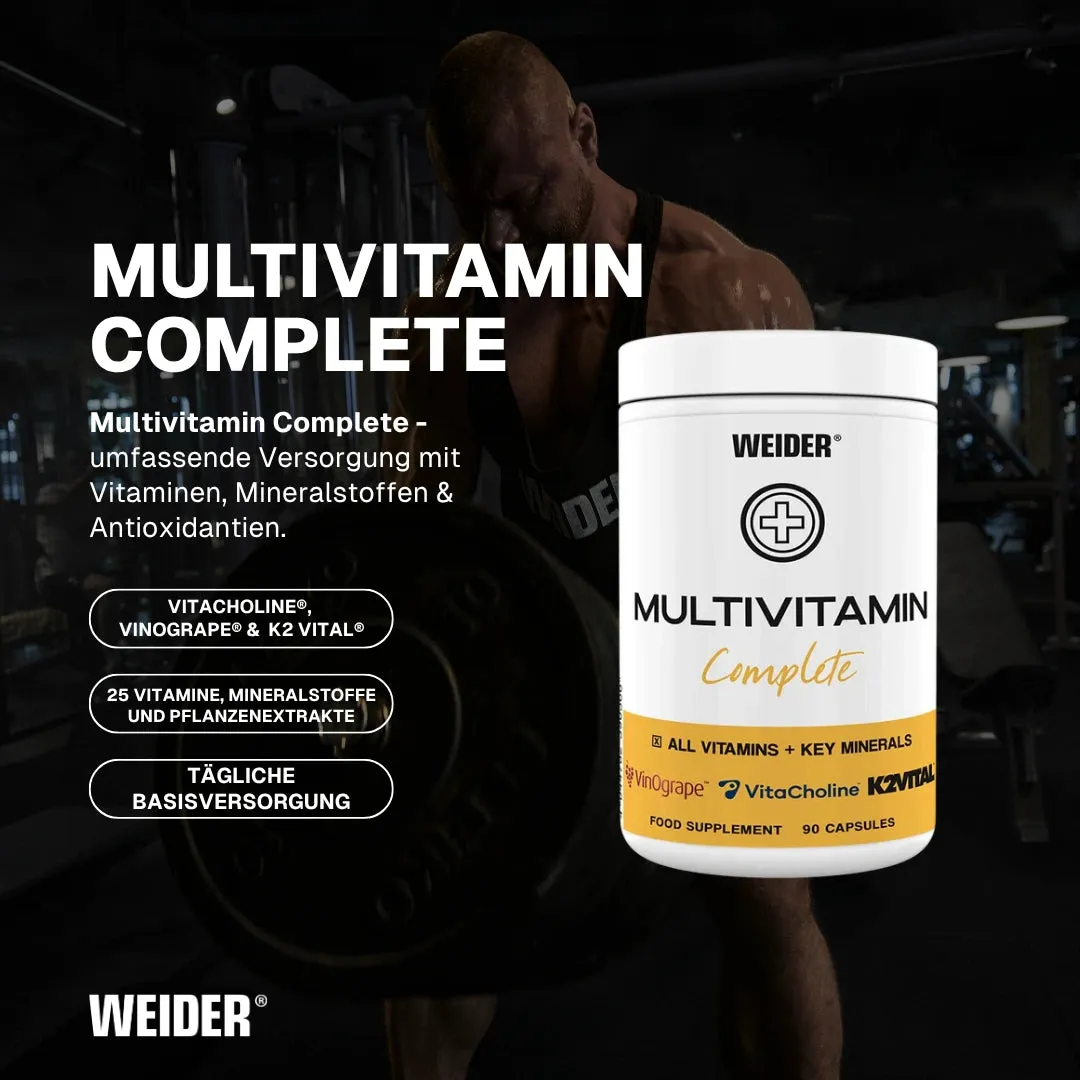 Weider Multivitamin Complete gélules multivitamines