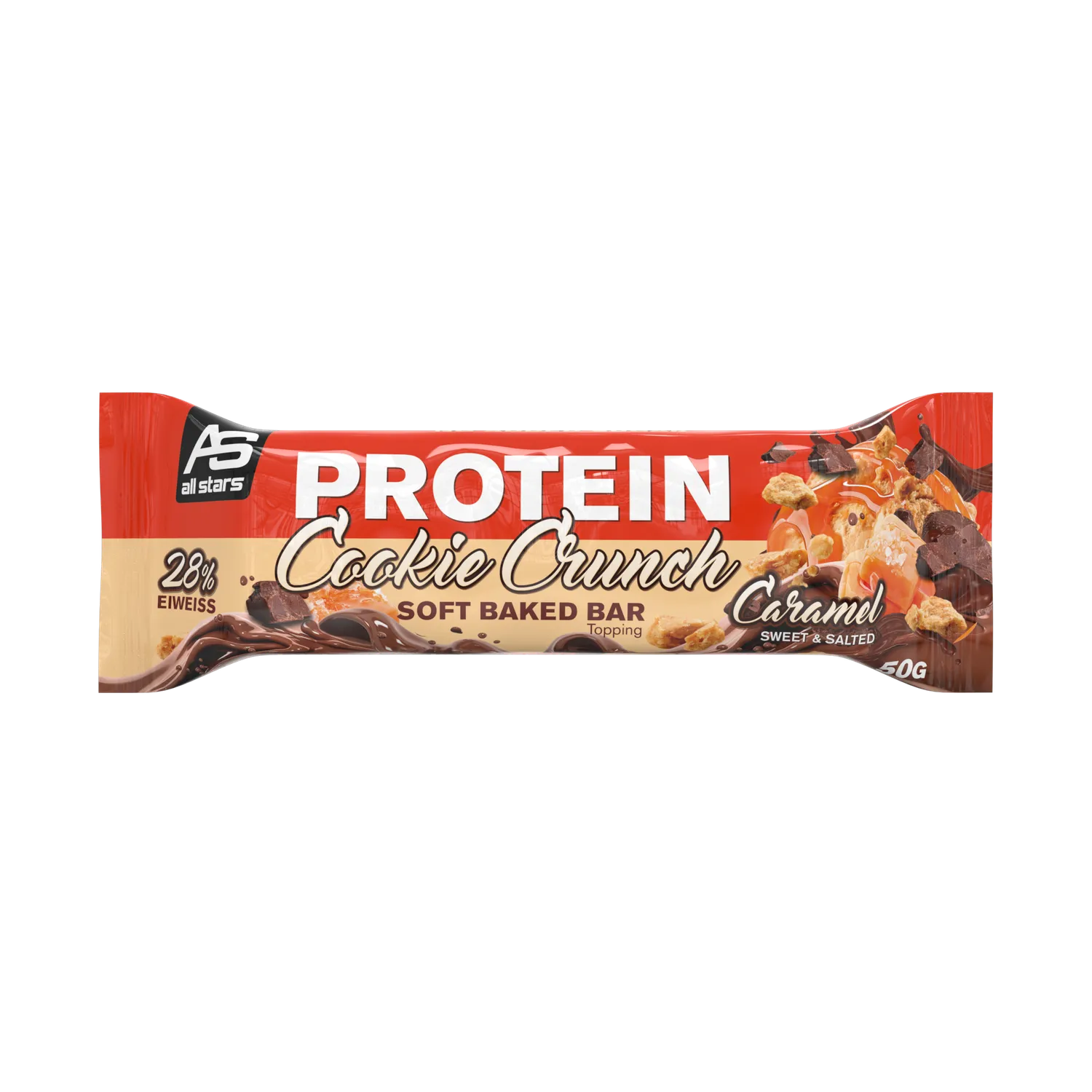 AllStars Protein Cookie Crunch Bar barre protéinée Brownie 18 pièces, peu sucrée