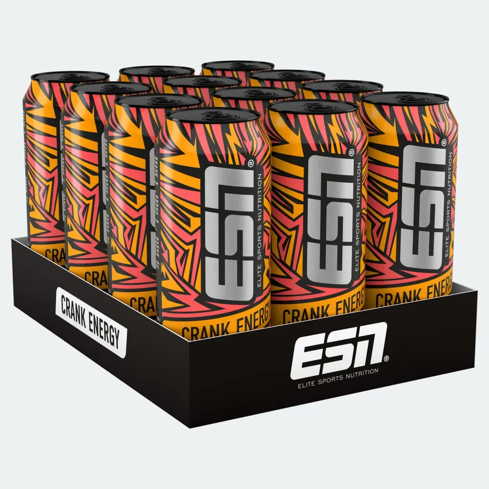 ESN Crank Energy boisson énergisante 500ml sans sucre