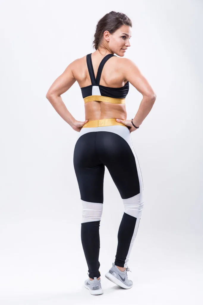AllStars Squat Queen brassière de sport noir blanc taille M