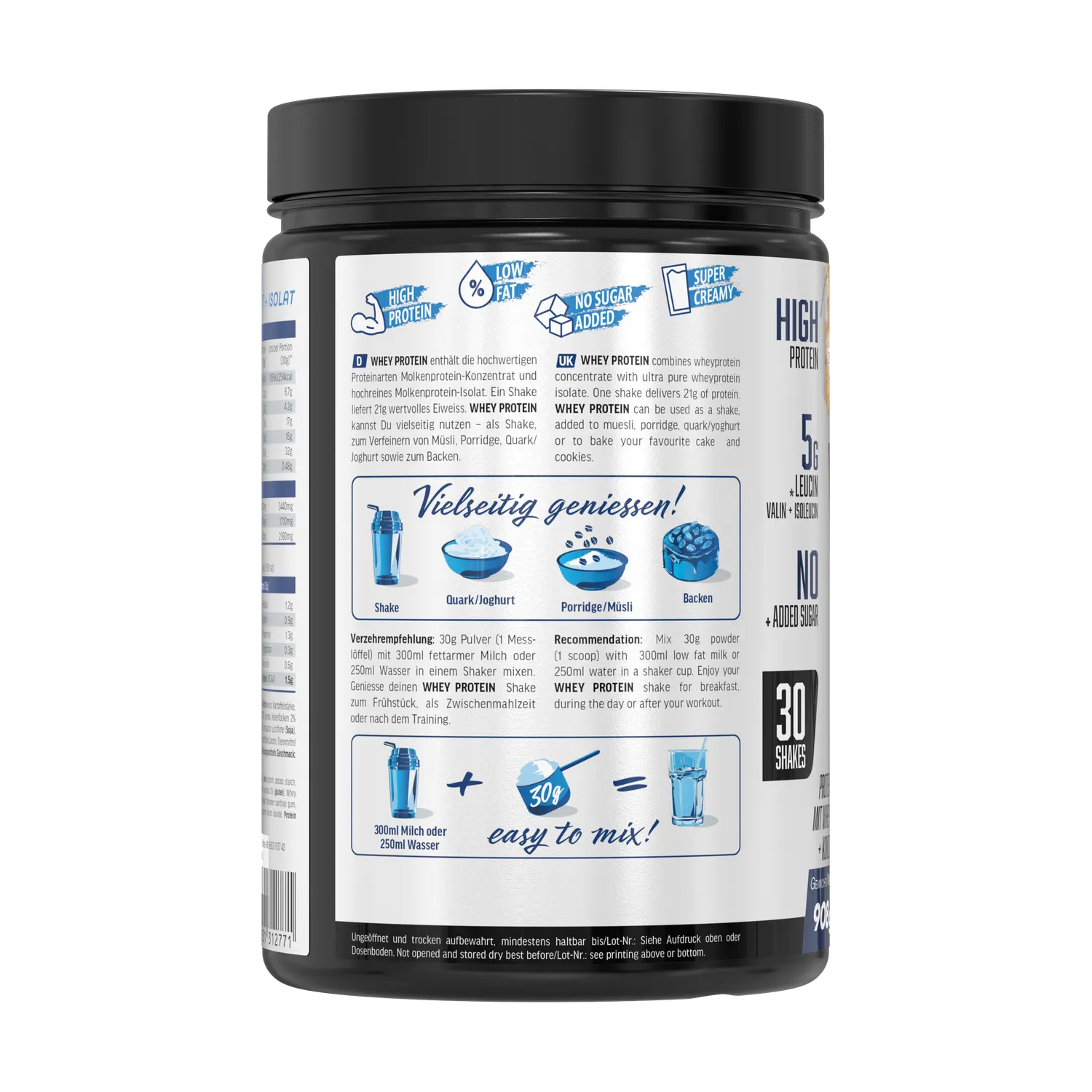 All Stars Whey Protein poudre 908 g concentré isolate