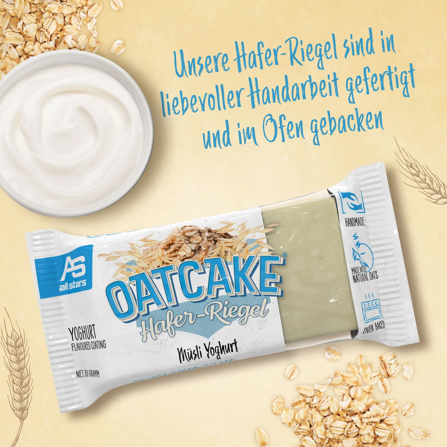 AllStars Oatcake Hafer-Riegel barre d’avoine Just Oats 80 g
