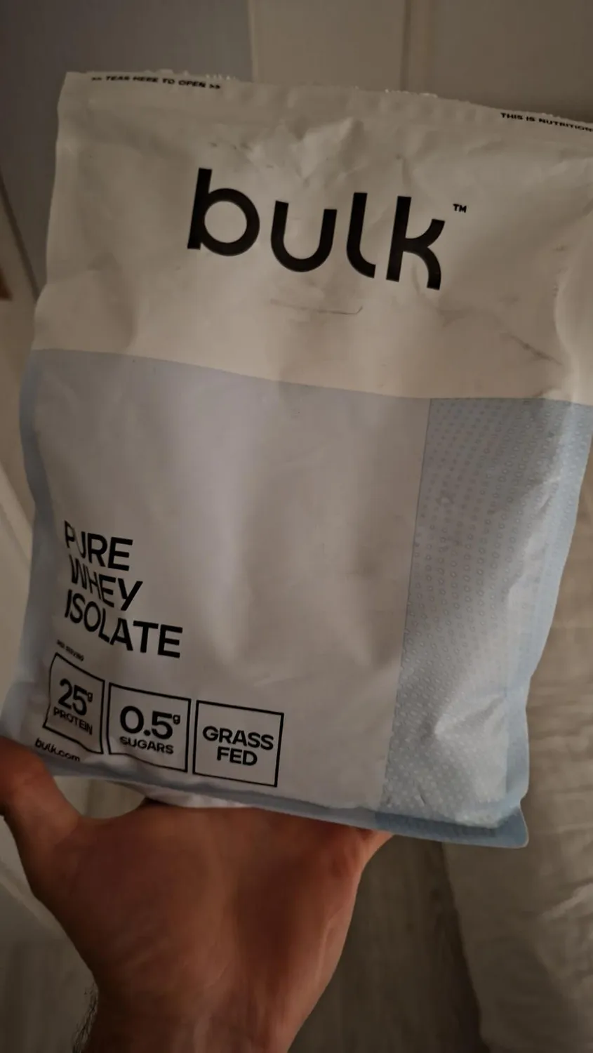 BULK Pure Whey Isolate 90 isolat de whey vanille 1 kg