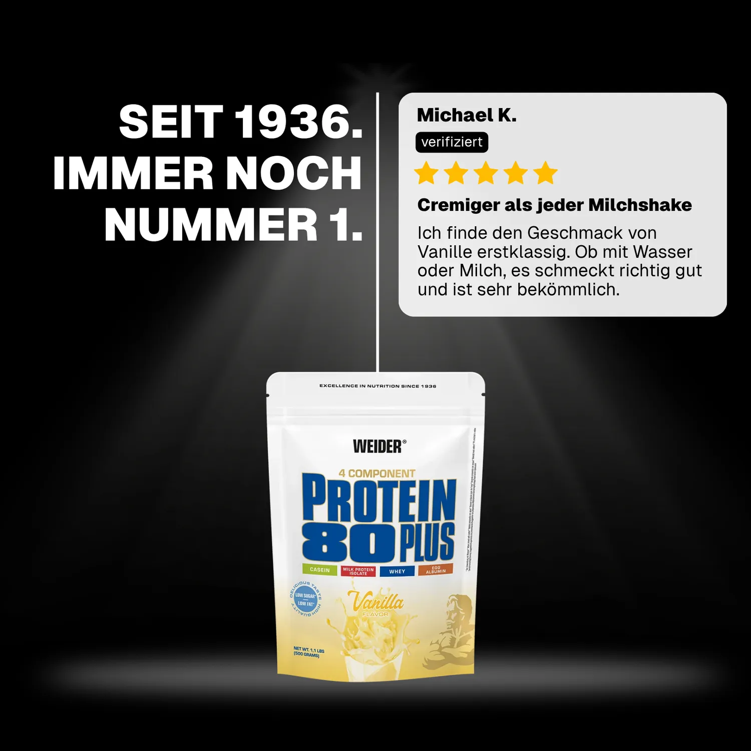 Weider Protein 80 Plus protéine en poudre 500 g