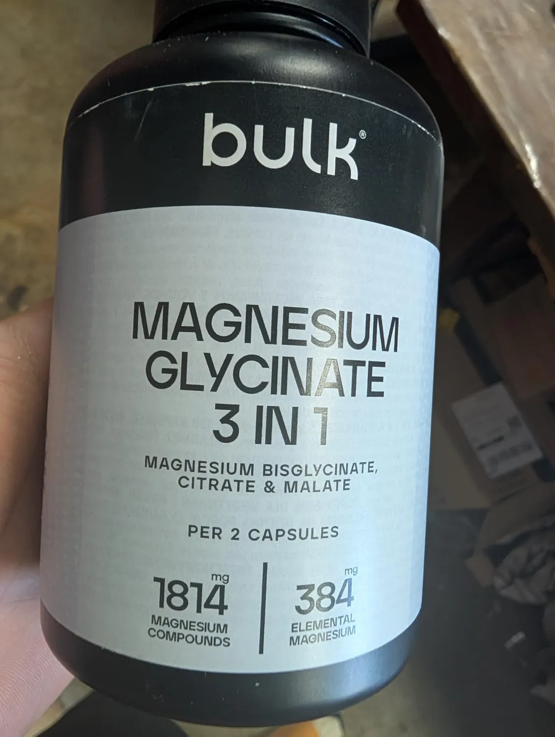 BULK Magnésium 3-en-1 Complexe comprimés 90 unités vegan