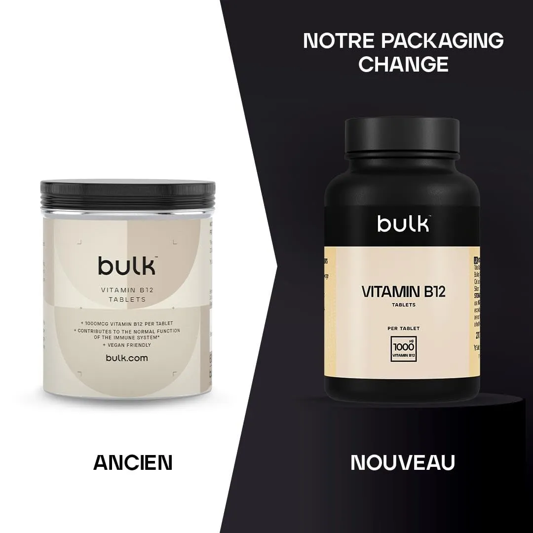 BULK Vitamine B12 comprimés 1000 mcg 60 comprimés haute dose