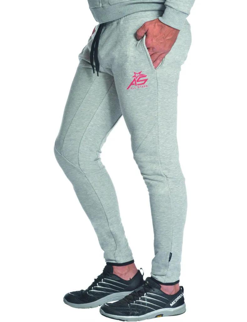 AllStars Trendy pantalon fitness gris-mélange slim fit