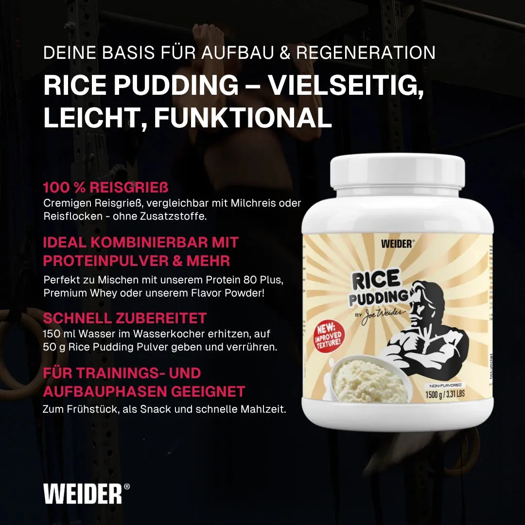Weider Rice Pudding riz protéiné neutre 1,5 kg