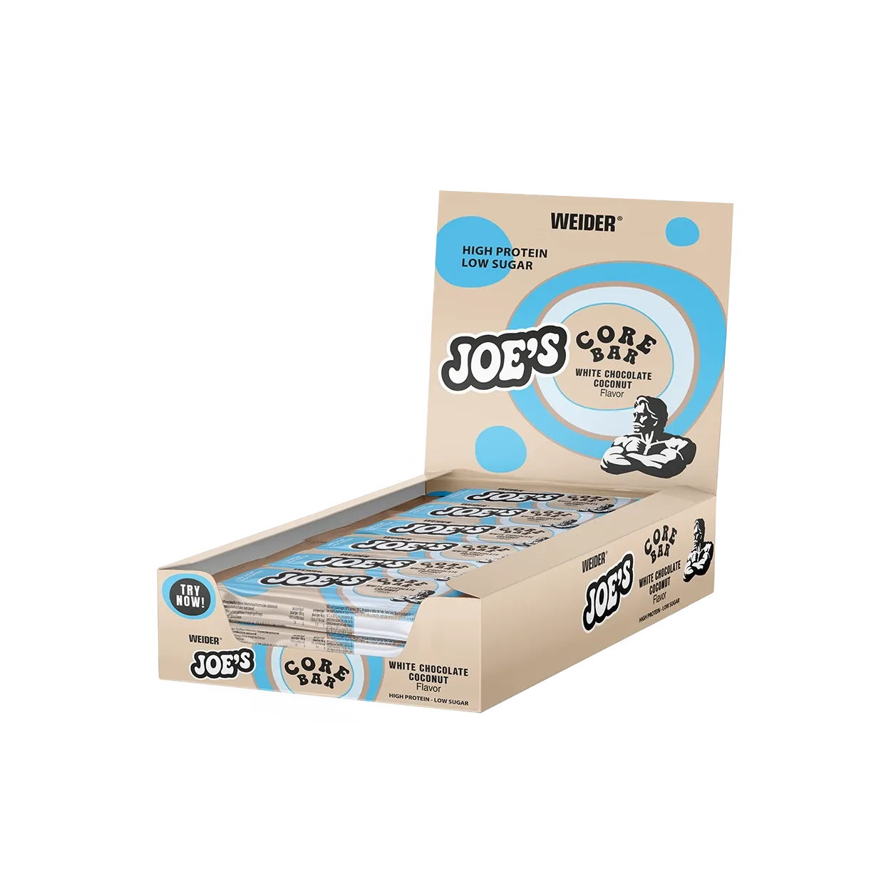 Weider Joe's Core Protein Bar barre protéinée White Chocolate Coconut