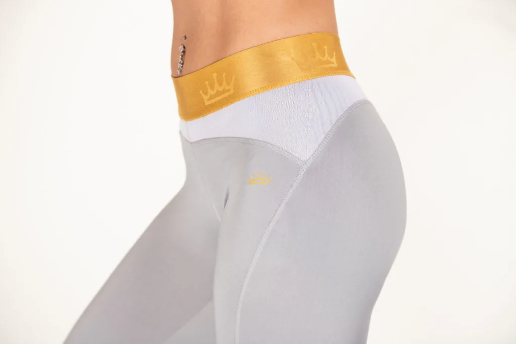 AllStars Squat Queen legging 3/4 gris/blanc booty shaping