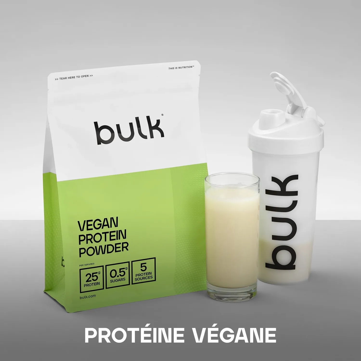 BULK Vegan Protein Powder poudre protéinée vanille 2,5 kg