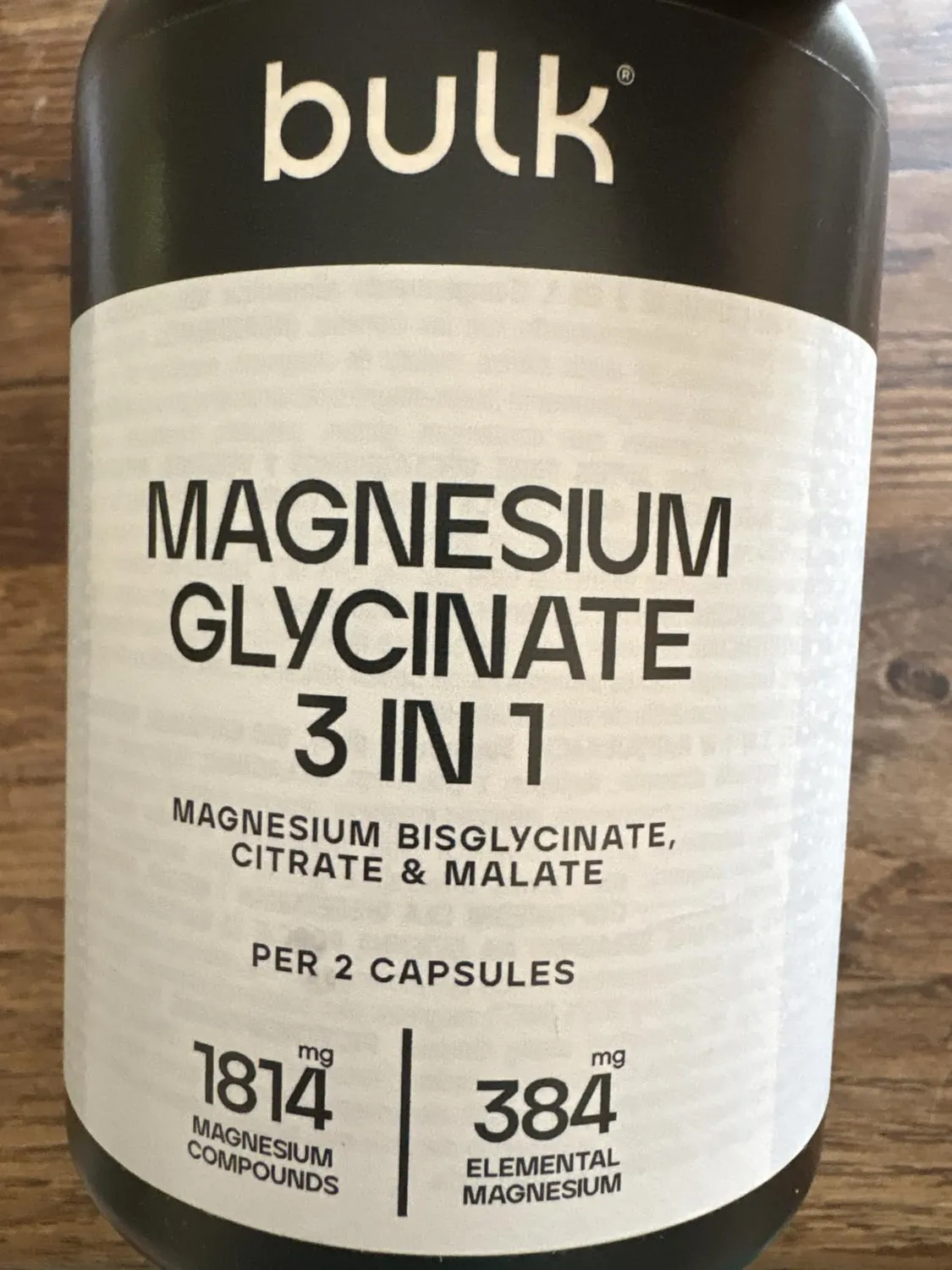 BULK Magnésium 3-en-1 Complexe comprimés 90 unités vegan