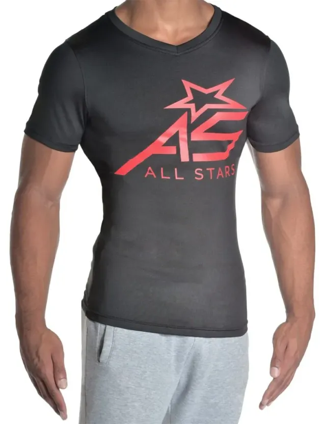 AllStars Trend T-shirt fitness homme noir slim