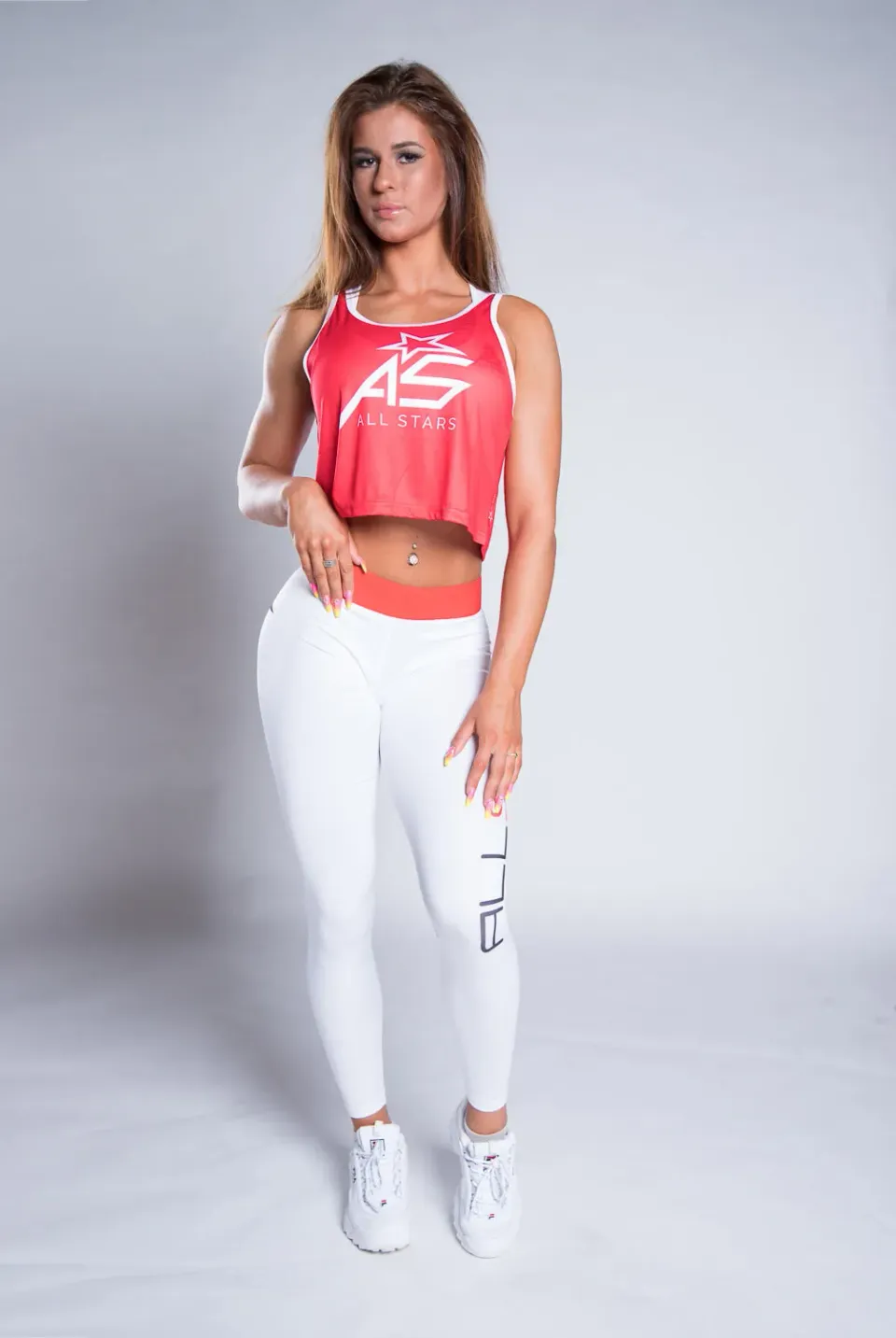 AllStars Bellytop haut de fitness noir XS–L polyester
