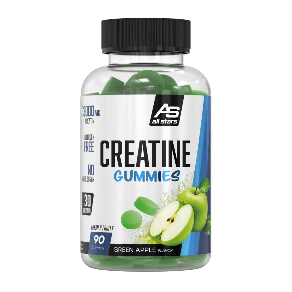 AllStars Creatine Gummies gummies créatine pomme verte 90 pièces