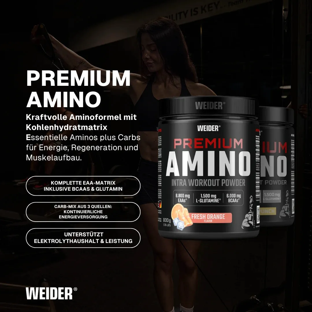 Weider Premium Amino poudre 800 g Tropical Punch intra-entraînement