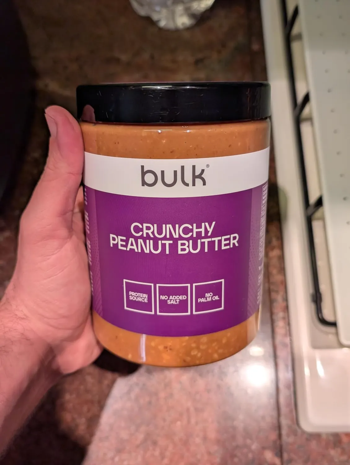 BULK Beurre de Cacahuète croustillant 1 kg 100 % cacahuètes