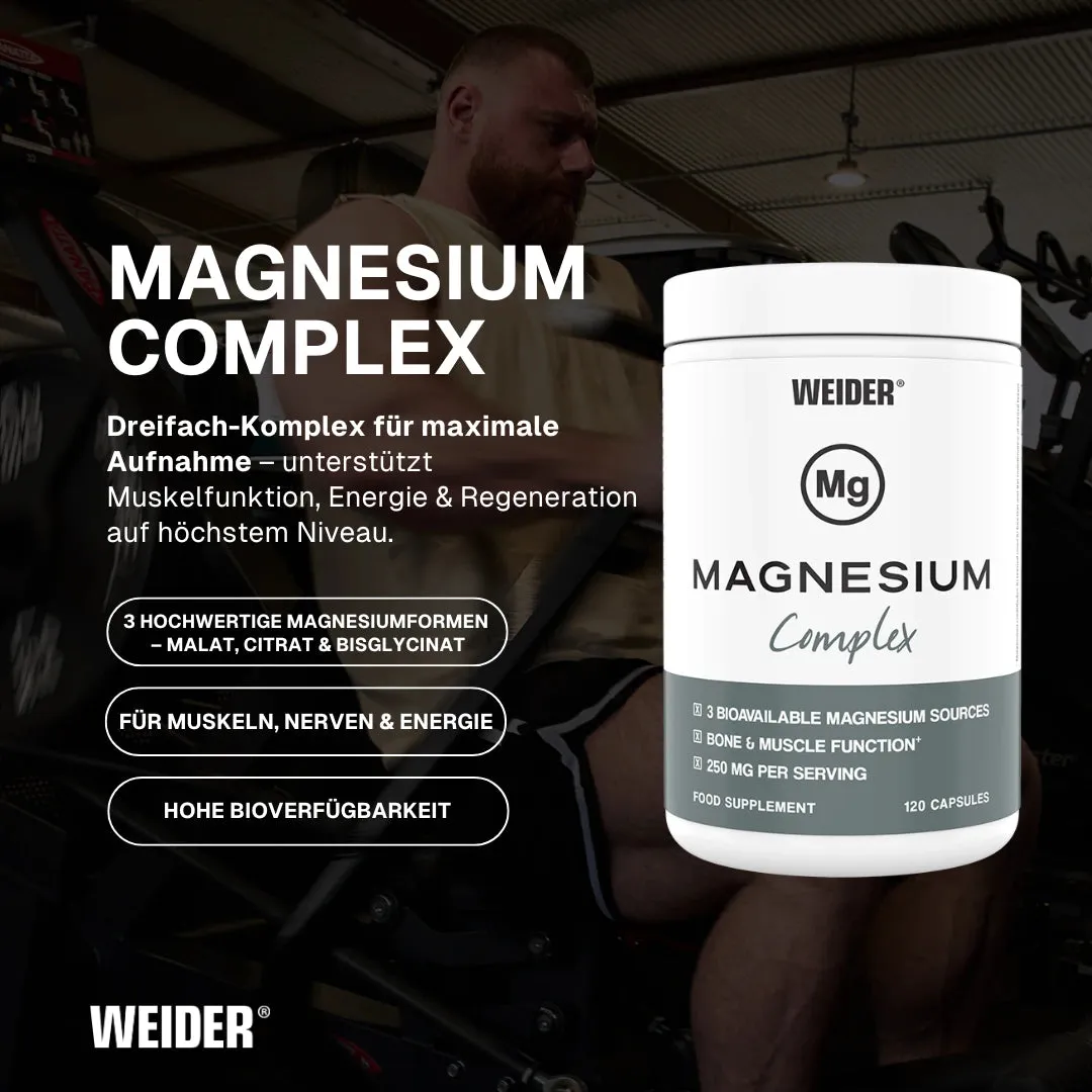 Weider Magnesium Complex gélules 120 unités végétales