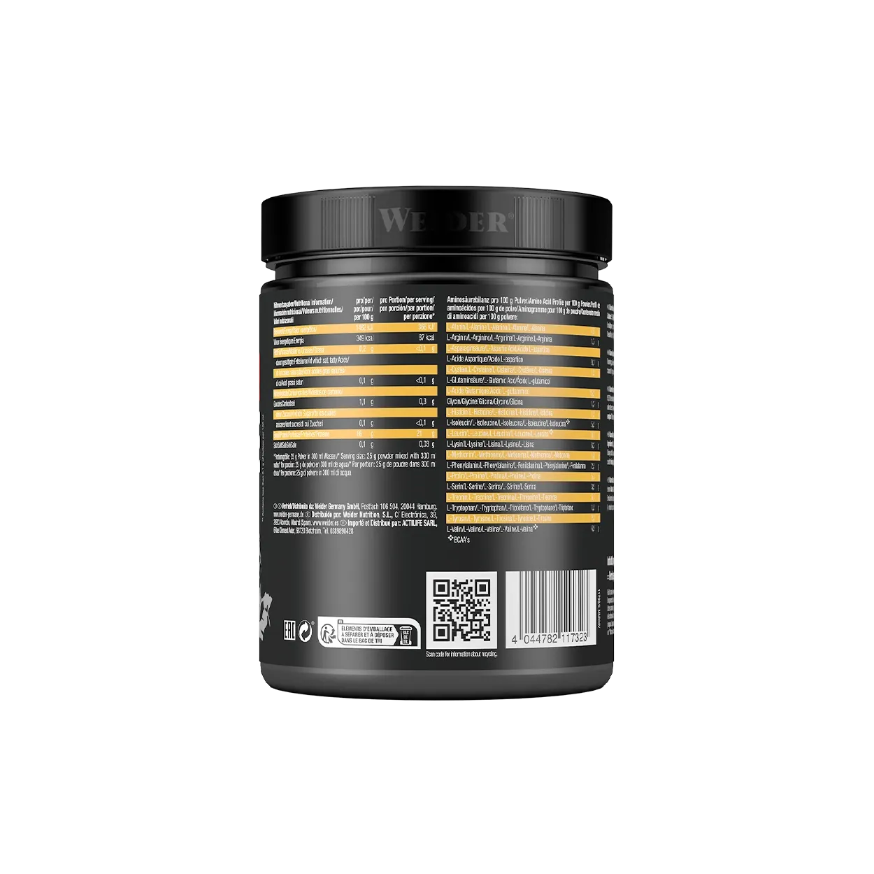 Weider Clear Isolate whey pêche ice tea 500 g