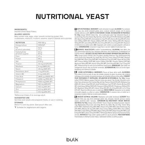 BULK Flocons de levure nutritionnelle vegan 300 g vitamine B