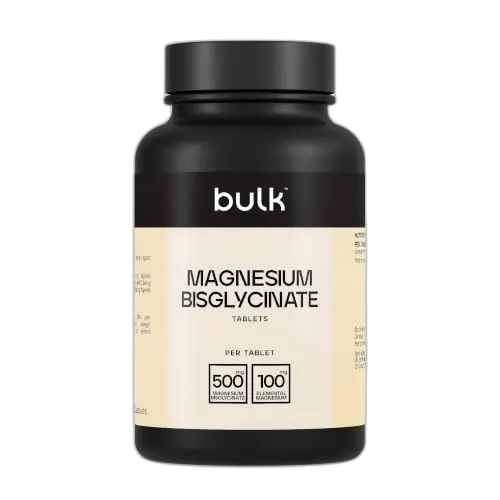 BULK Bisglycinate de magnésium comprimés 500 mg 60 haute biodisponibilité