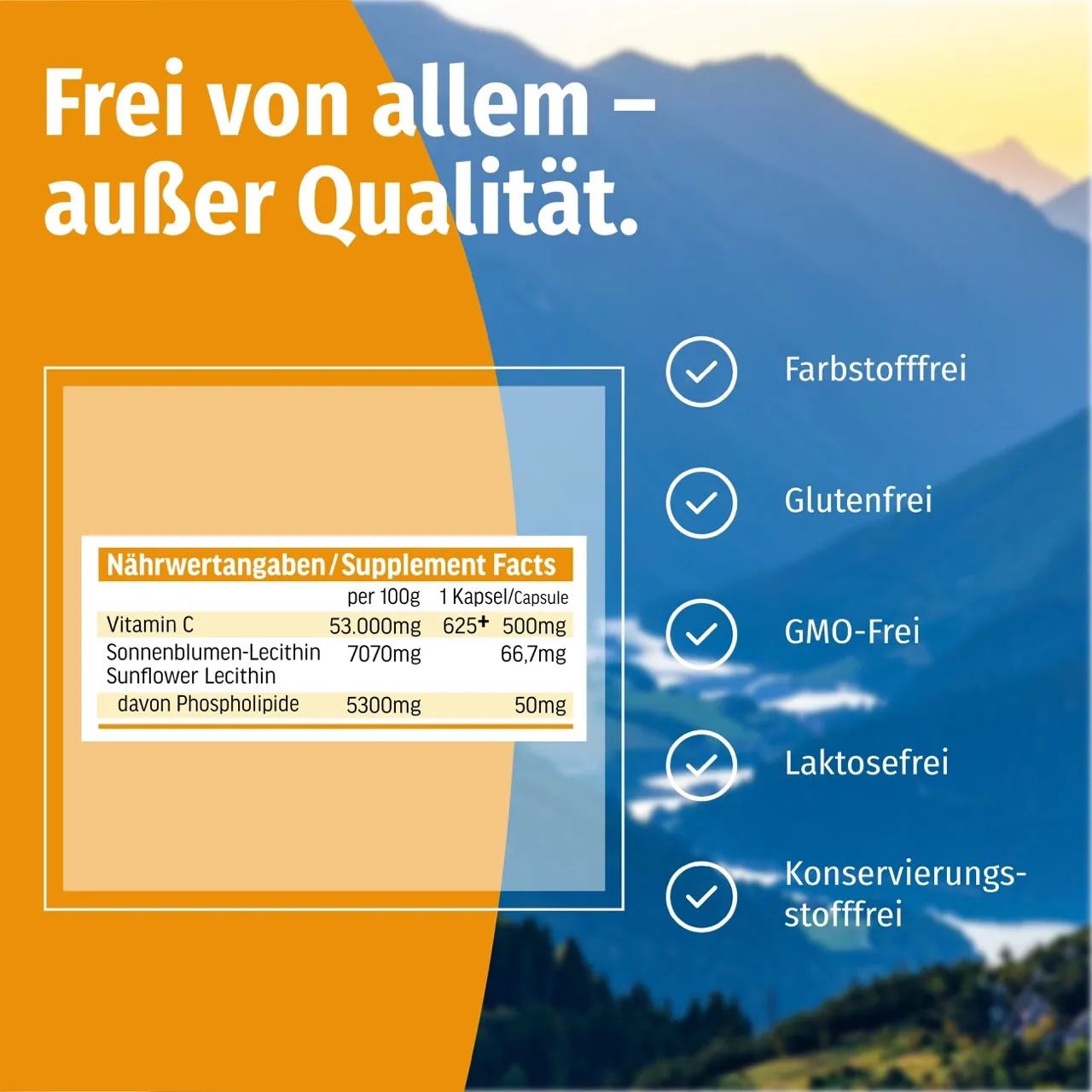 AllStars Vitamin C gélules 90 unités 500 mg avec phospholipides