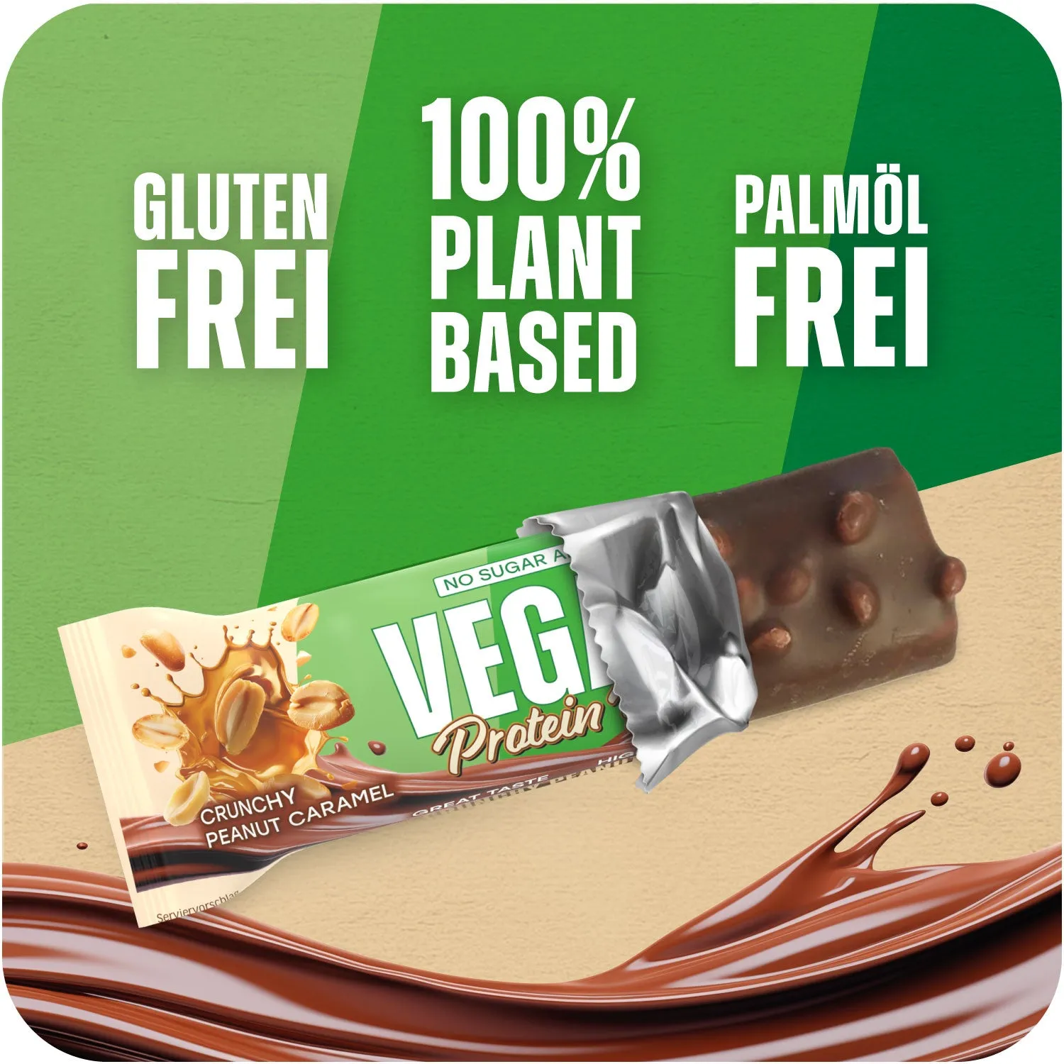 AllStars Vegan Protein Riegel barre protéinée Peanut-Caramel 1 barre végétale